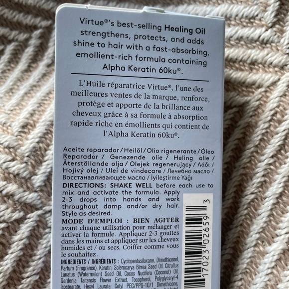 Virtue Hydrating Healing Hair Oil 20 ml - Picture 2 of 5